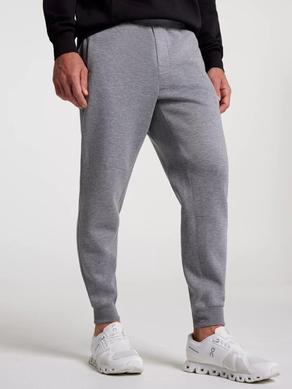 Men's Pinnacle Fleece Jogger, Large, Mid Grey Heather